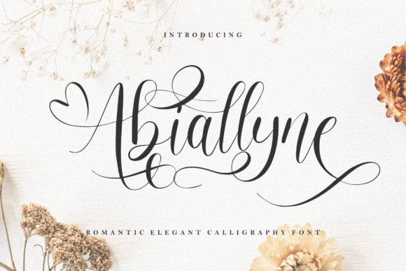 Abiallyne: Elegant Script Handwritten Font for Digital Design