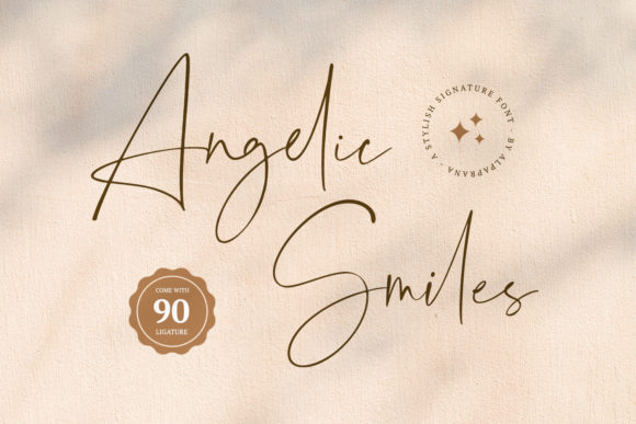 Angelic Smiles Script Font for Elegant Branding
