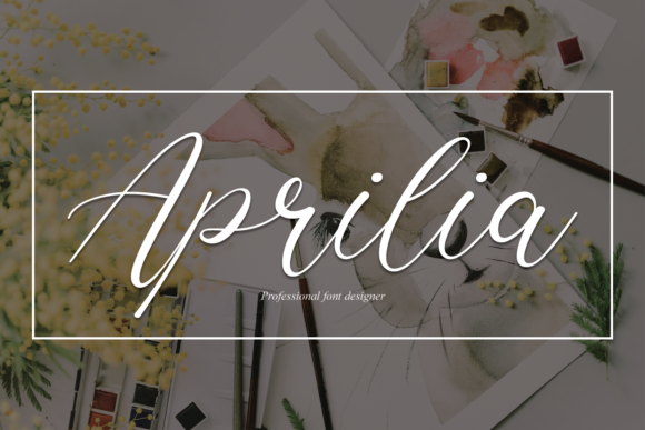 Aprilia Script Font for Elegant Handmade Designs