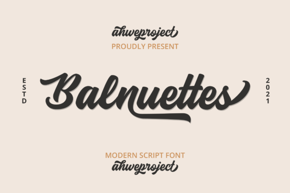 Balnuettes: A Delicate Script Font for Elegant Branding