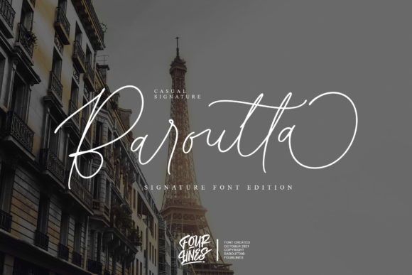 Baroutta: A Graceful Script Font for Luxury Branding