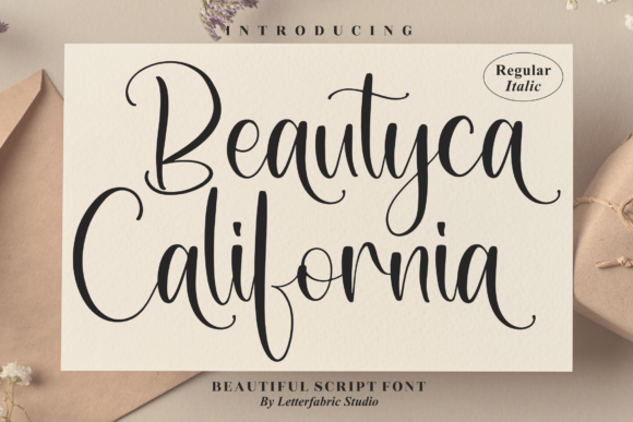 Beautyca California Script Font for Elegant Handmade Designs