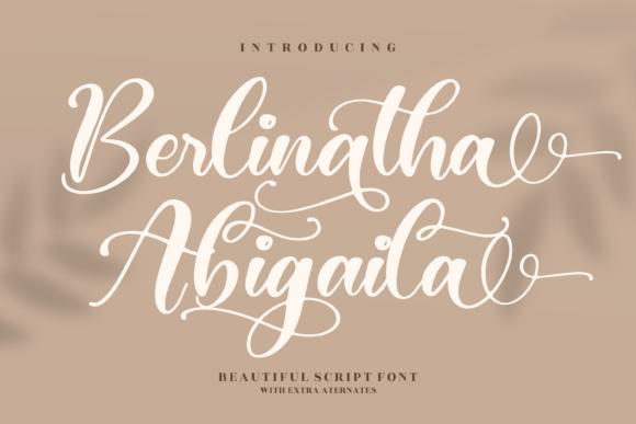 Berlinatha Abigaila: A Script Handwritten Font for Thoughtful Typography