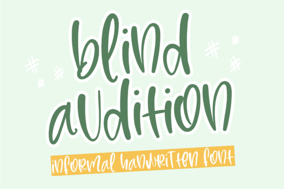 Blind Audition Script Font for Confident Brand Identity