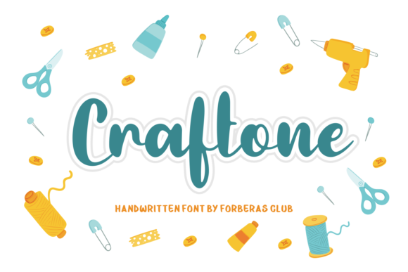 Craftone: A Playful Script Font for Creative Content