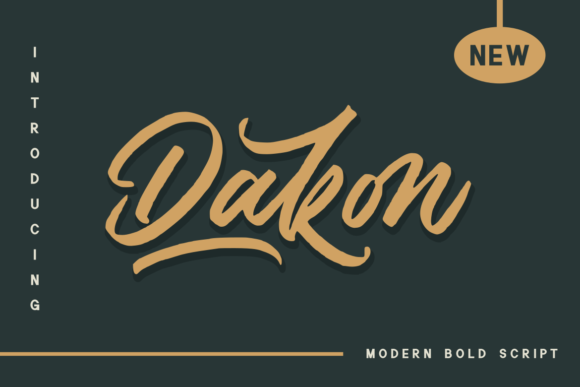 Dakon Font for Stylish Campaigns
