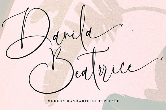 Danila Beatrrice Script Font for Luxury Digital Branding