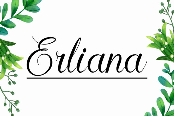 Erliana: A Script Font for Creative Marketing
