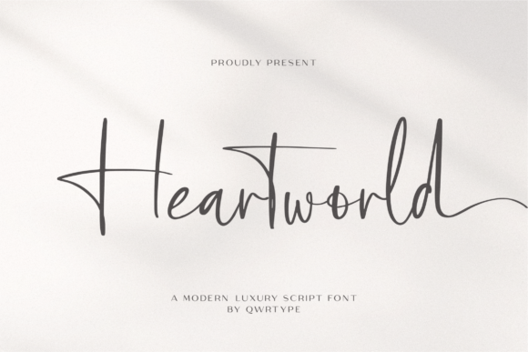 Heartworld: A Magical Script Font for Elegant Editorial Design