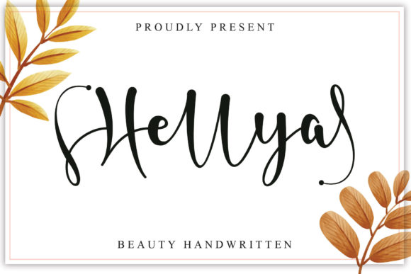 Hellya: A Script Font for Elegant Design