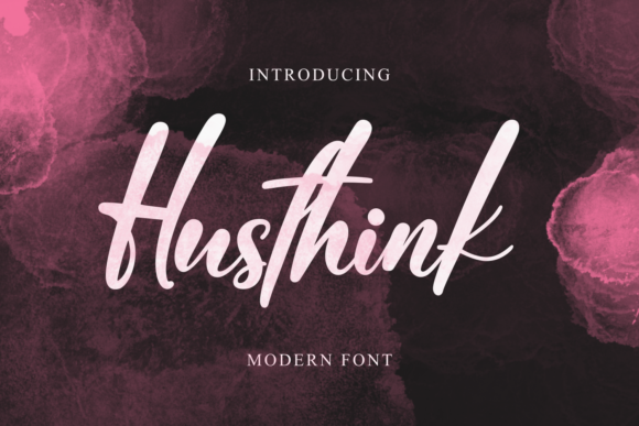 Husthink: A Delicate Script Font for Elegant Branding