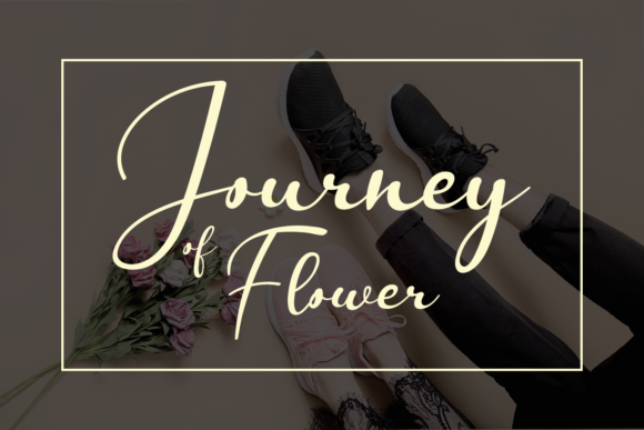Journey of Flower Script Font for Elegant Handmade Design