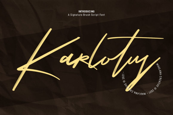 Karlotus: A Thin Lettered Script Font for Editorial Elegance