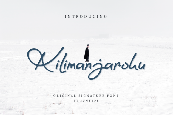 Kilimanjaroku: A Refined Script Font for Editorial Elegance