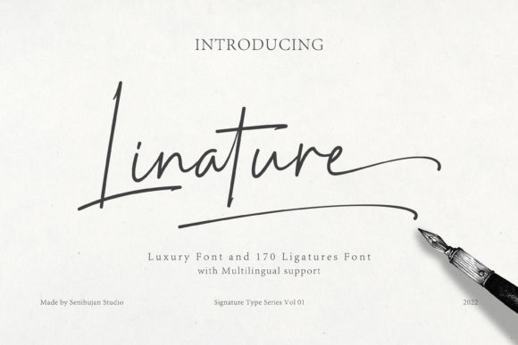 Linature Font for Creative Projects