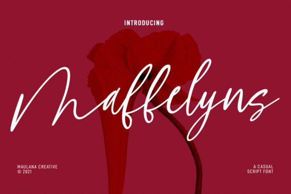 Maffelyns Script Handwritten Font for Crafters