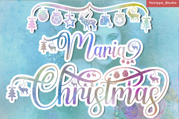 Maria Christmas Font for Handmade Creators