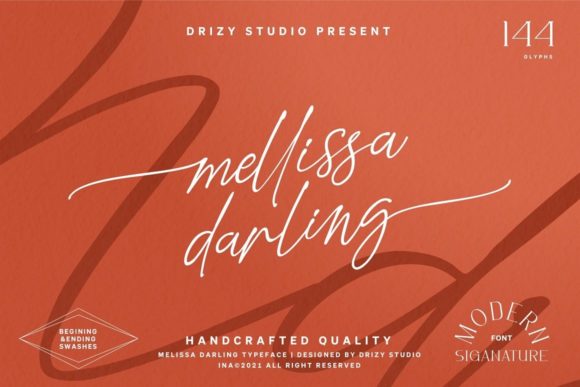 Mellissa Darling Font for Elegant Branding