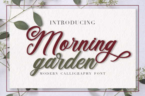 Morning Garden Script Font for Handmade Creators