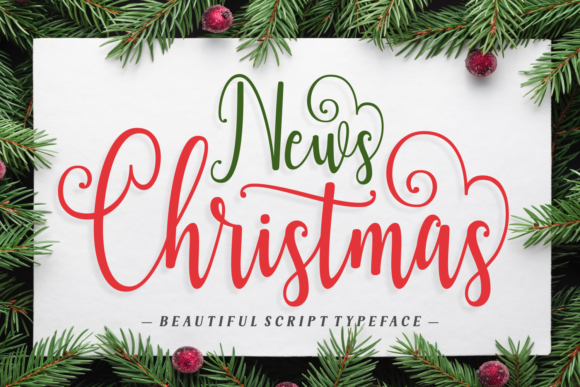 News Christmas Font for Elegant Branding