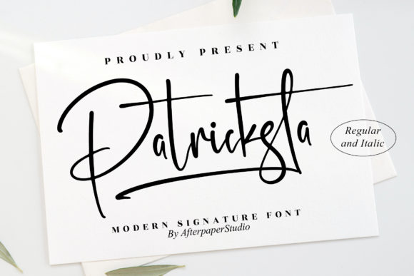 Patricksta: A Refined Script Font for Digital Branding