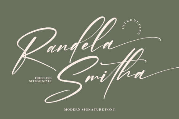 Randela Smitha: The Enchanting Script Handwritten Font You Need