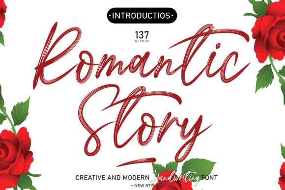 Romantic Story Script Font for Elegant Handmade Designs