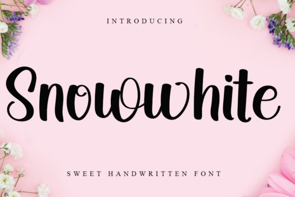 Snowwhite Font for Elegant Branding and Handwritten Charm