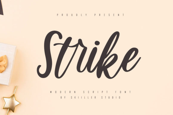 Strike Script Font for Elegant Editorial Design