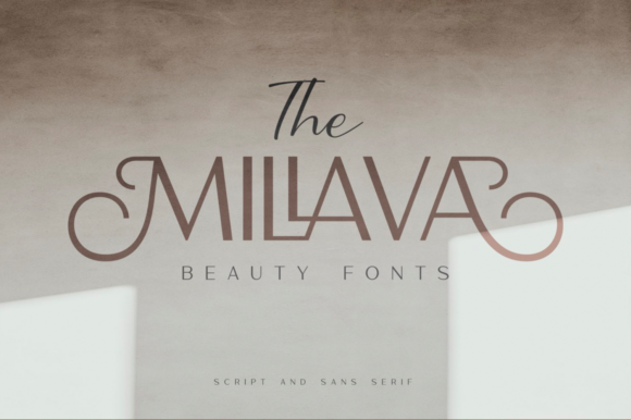 The Millava Font: A Branded Yet Friendly Script & Sans Serif Duo