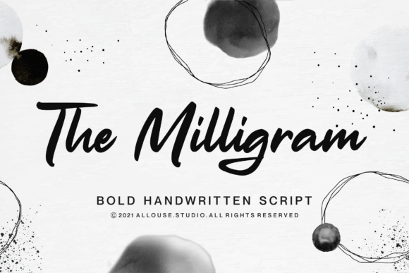 The Milligram Script Font for Handmade Creators