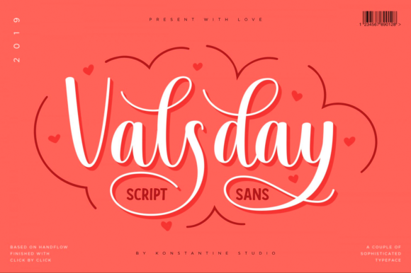 Valsday Font: Script Handwritten + Sans Serif Duo for Crafters